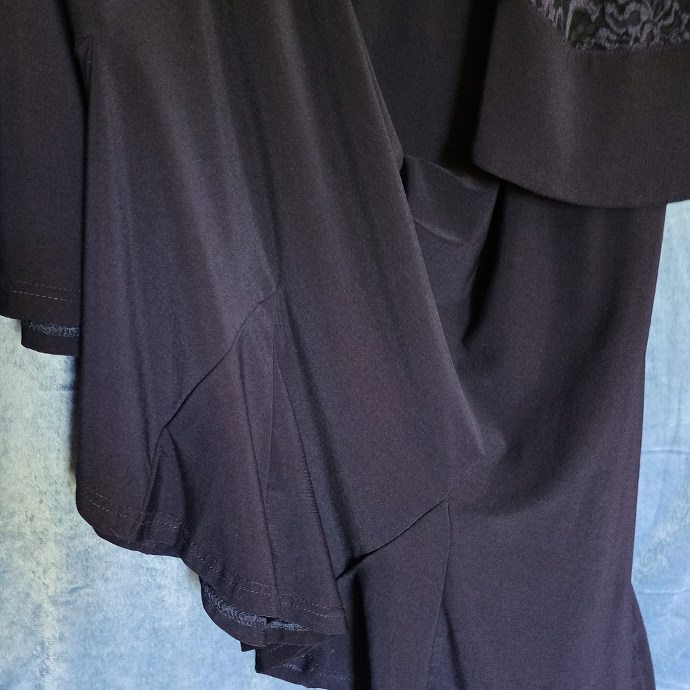 R & M Collection Navy Dress with Lace Detail - Picture 9 of 12